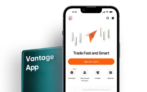 Mobile screen of Cantage App's signup and login page