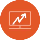 Advanced charting monitor icon